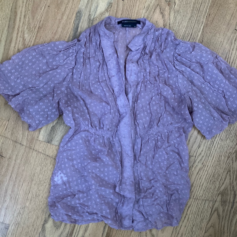 BCBG MAX AZEIA BLUSH BLOUSE